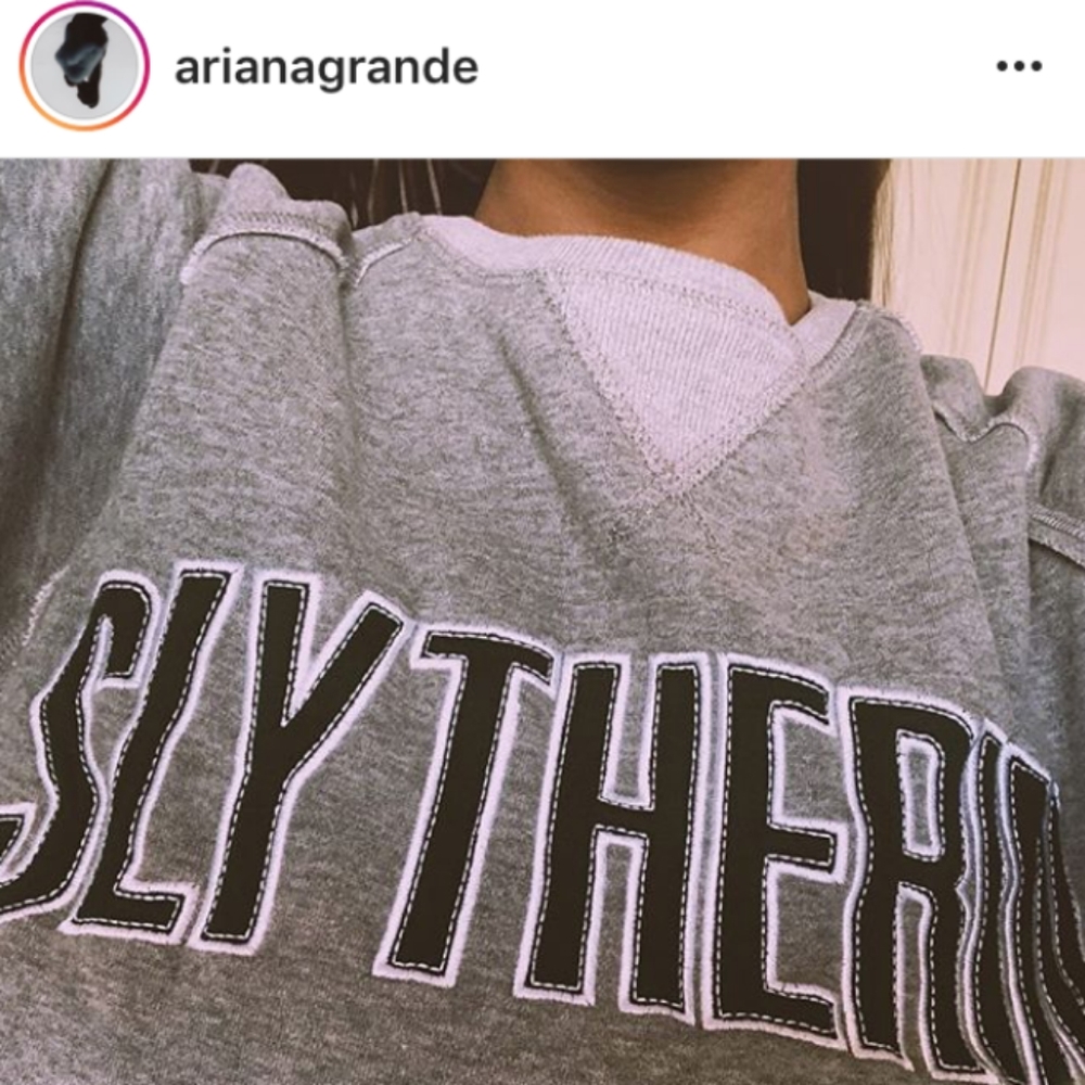 AS SEEN ON ARIANA GRADEN SLYTHERIN  SWEATER SZ S